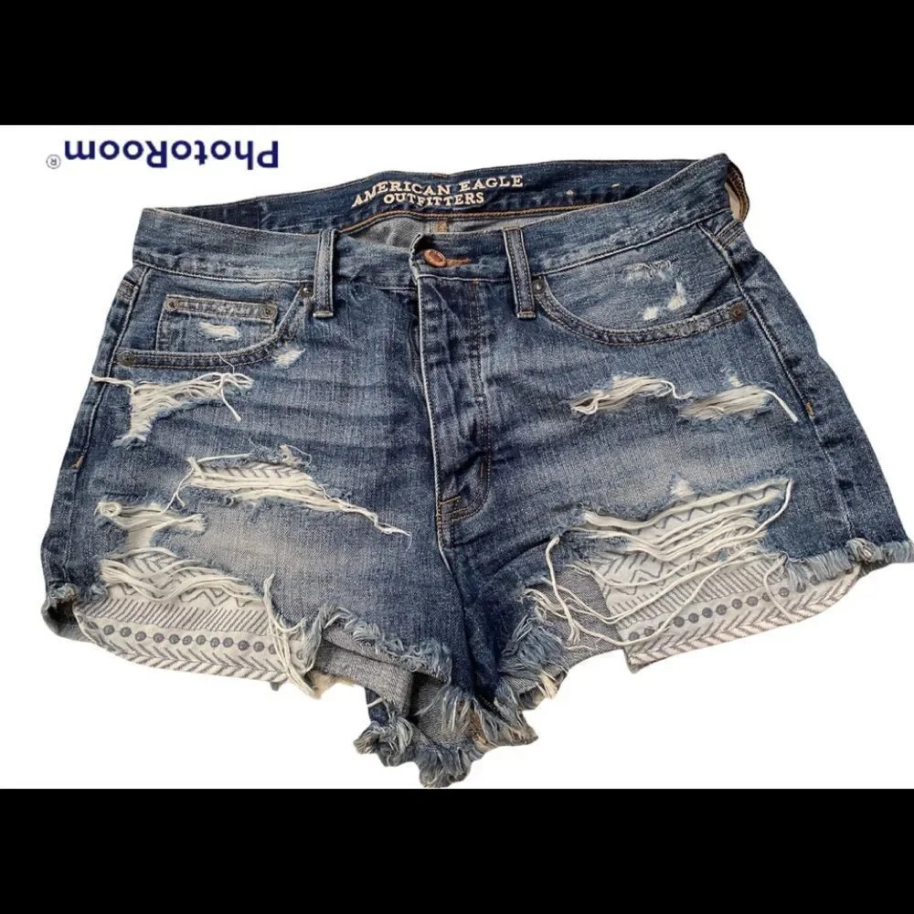 American Eagle Outfitters Vintage Hi Rise Festival Jean Shorts